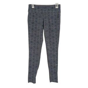MPG Leggings Gray Geometric Print Stretch Pull On Full Length Womens Size S